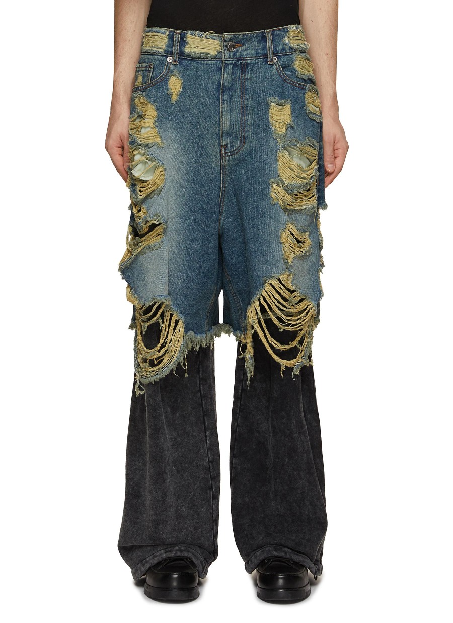 Men JUUN.J Pants | Layered Wide Leg Jeans