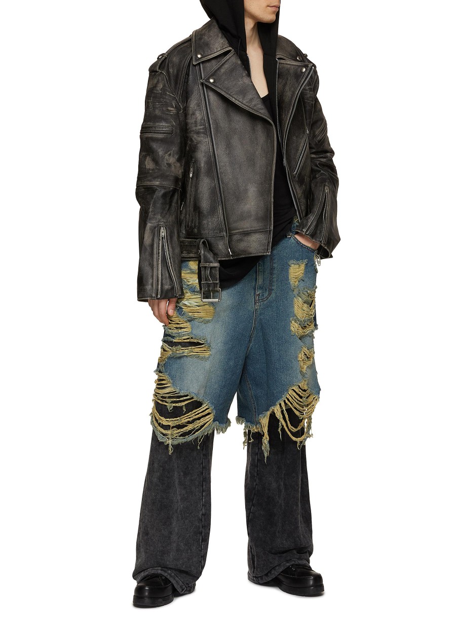 Men JUUN.J Pants | Layered Wide Leg Jeans