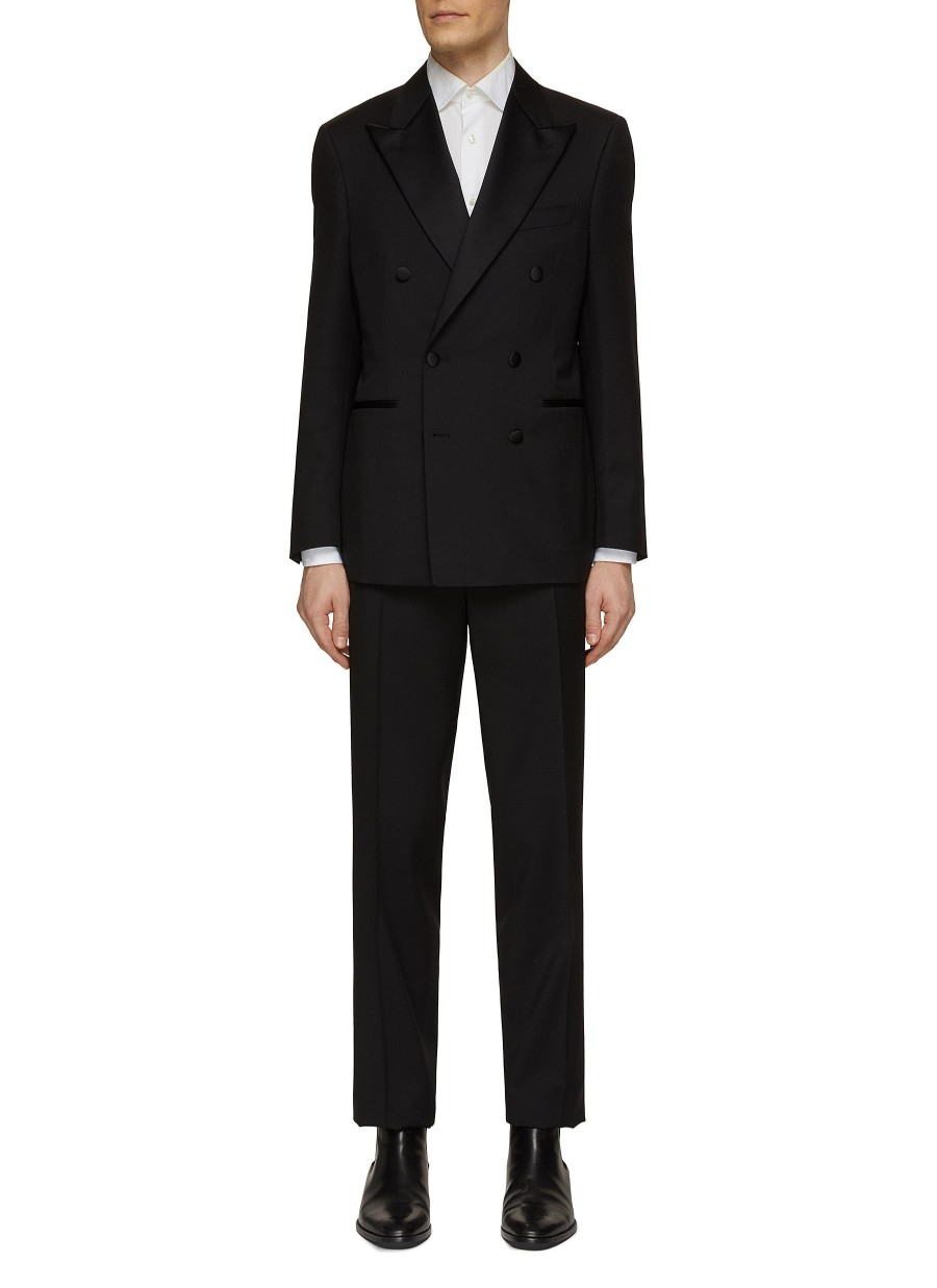 Men CANALI Suits | Double Breasted Peak Lapel Tuxedo Suit