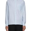 Men PRADA Shirts | Triangular Logo Chest Pocket Shirt