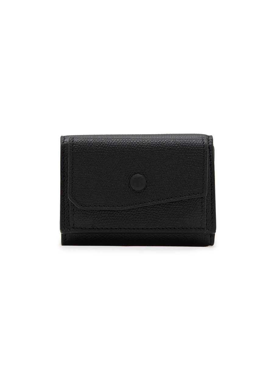 Women VALEXTRA Small Leather Goods | Compact Leather Wallet With Coin Purse