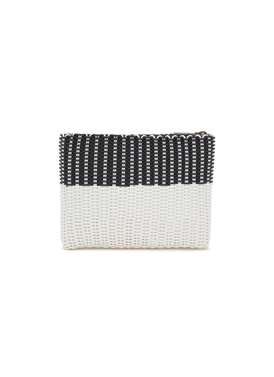 Women PALOROSA Clutch Bags | Small Bicoloured Woven Clutch