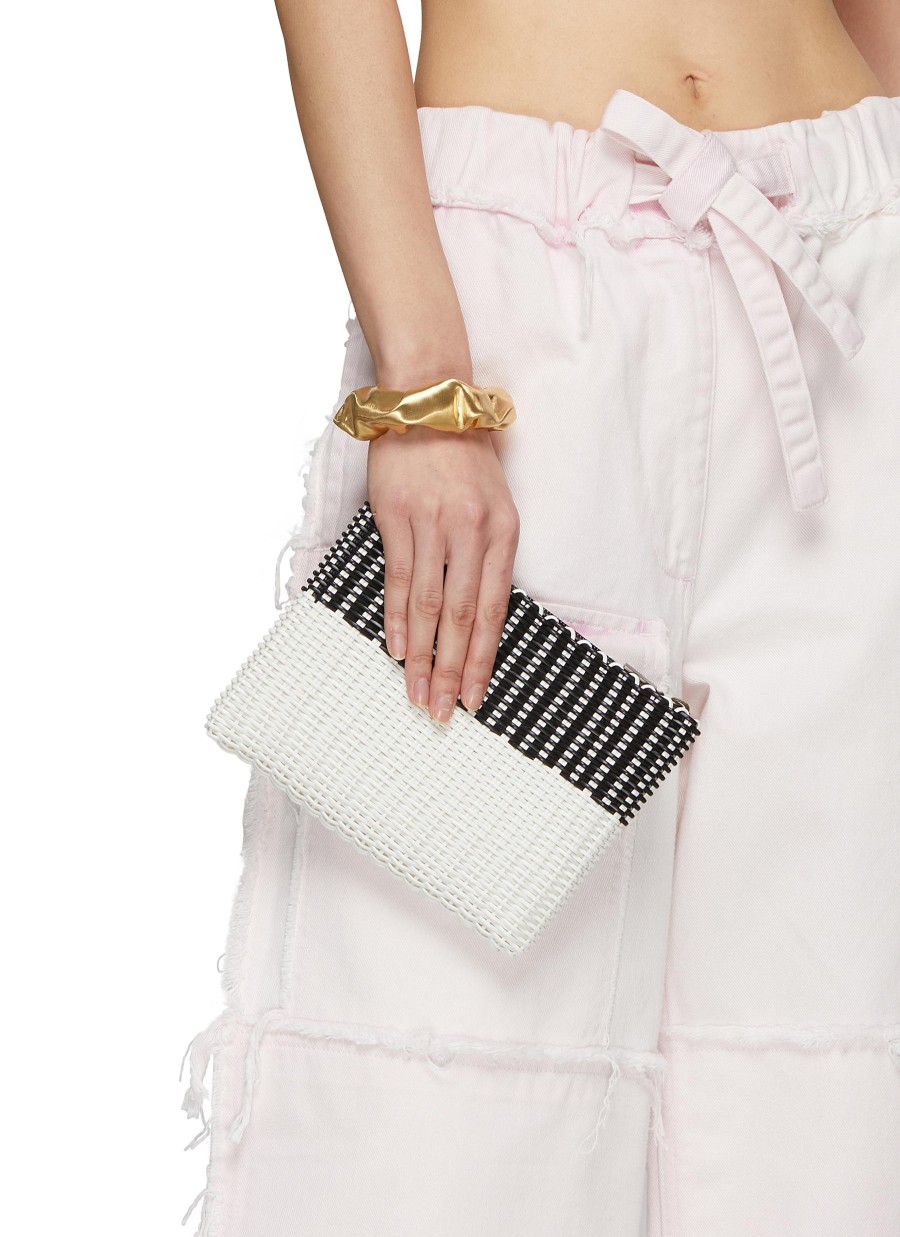 Women PALOROSA Clutch Bags | Small Bicoloured Woven Clutch