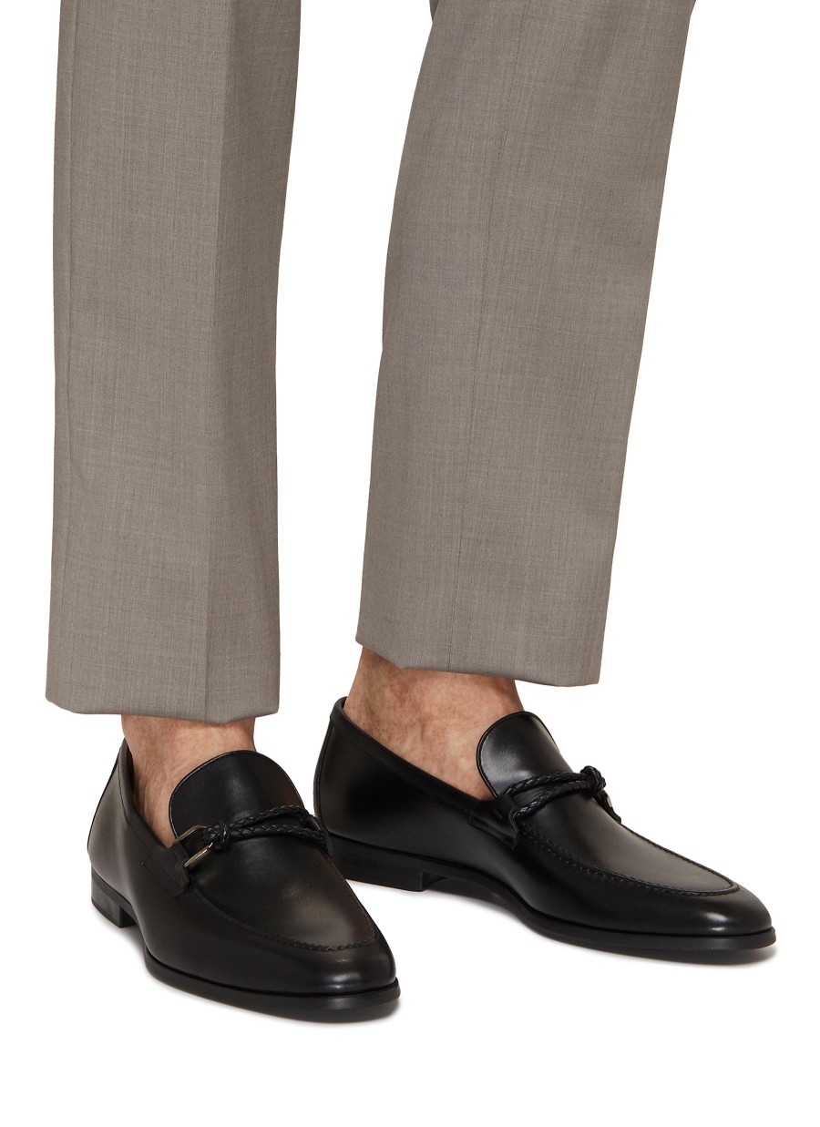 Men MAGNANNI Flats | Horsebit Detail Leather Loafers