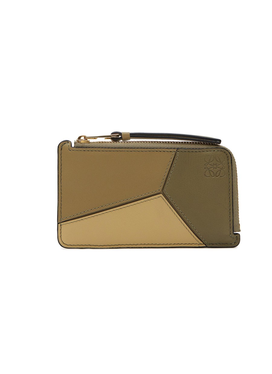 Women LOEWE Small Leather Goods | Puzzle' Calf Leather Coin Cardholder