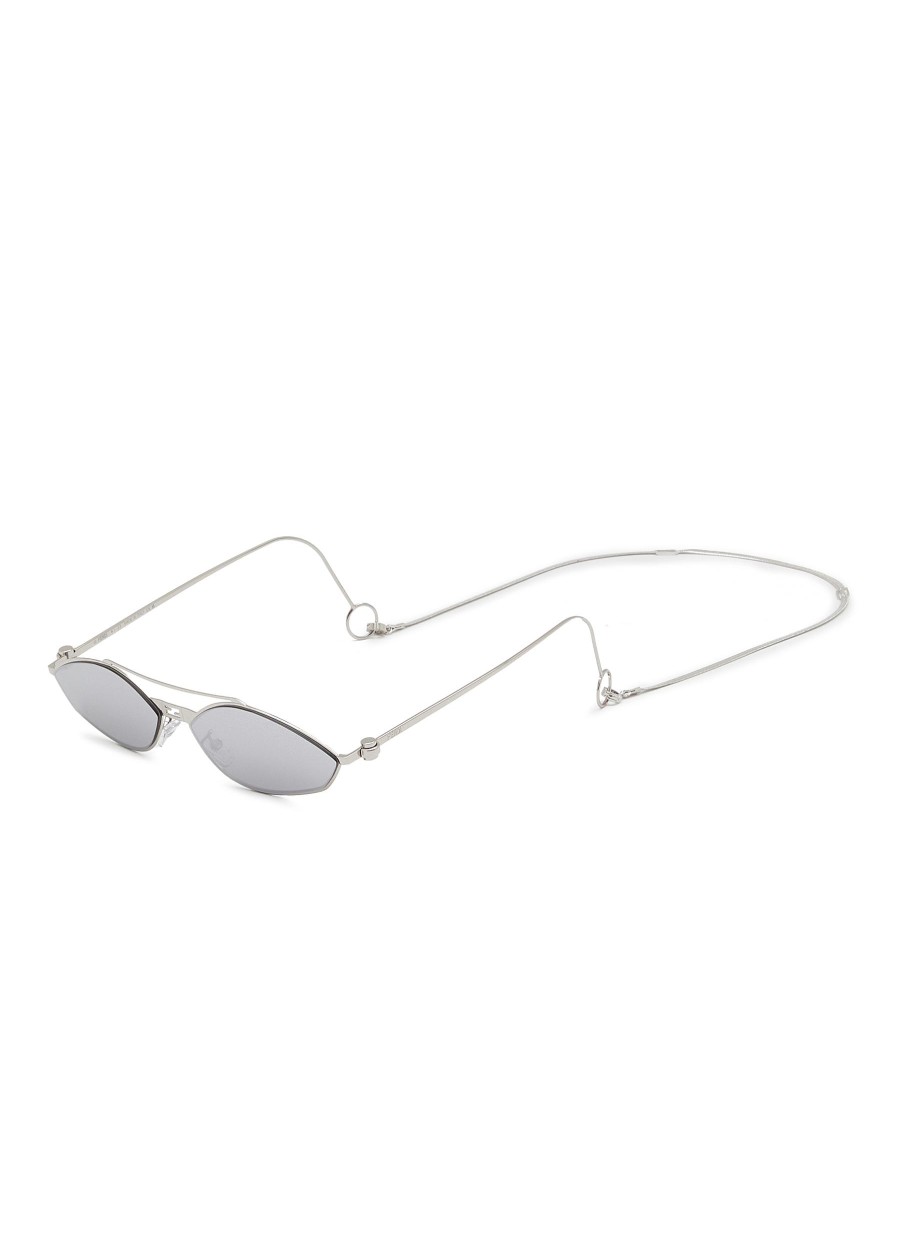 Women FENDI Eyewear | Baguette Oval Metal Frame Sunglasses