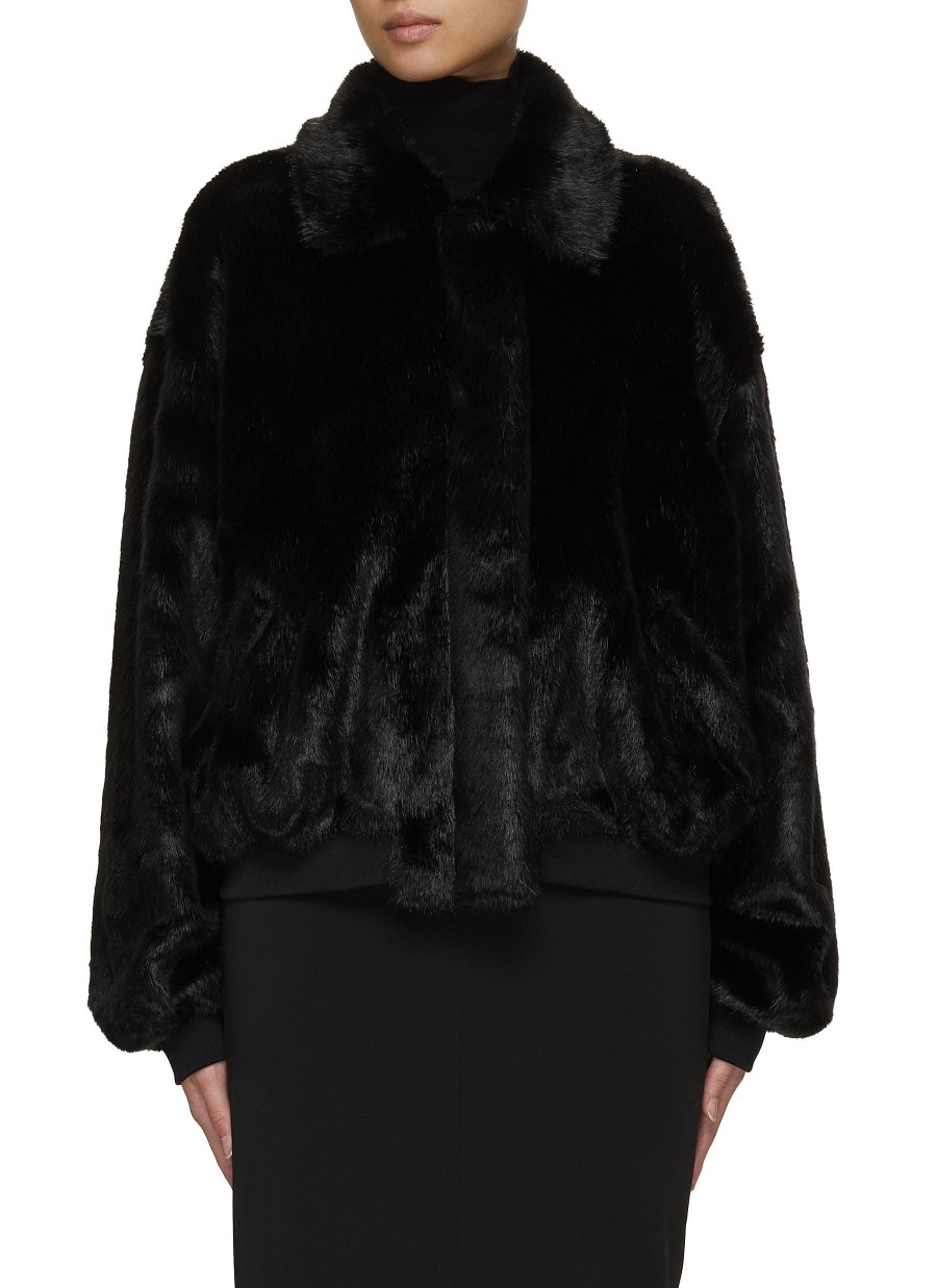 Women THE FRANKIE SHOP Jackets | Pam Faux Fur Bomber