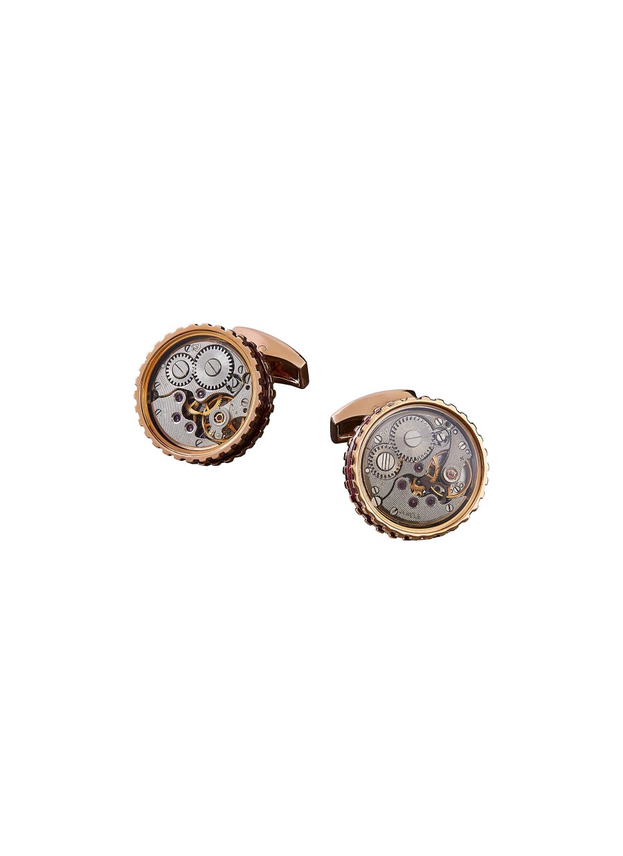 Men TATEOSSIAN Cufflinks | Round Skeleton Gear Cufflinks