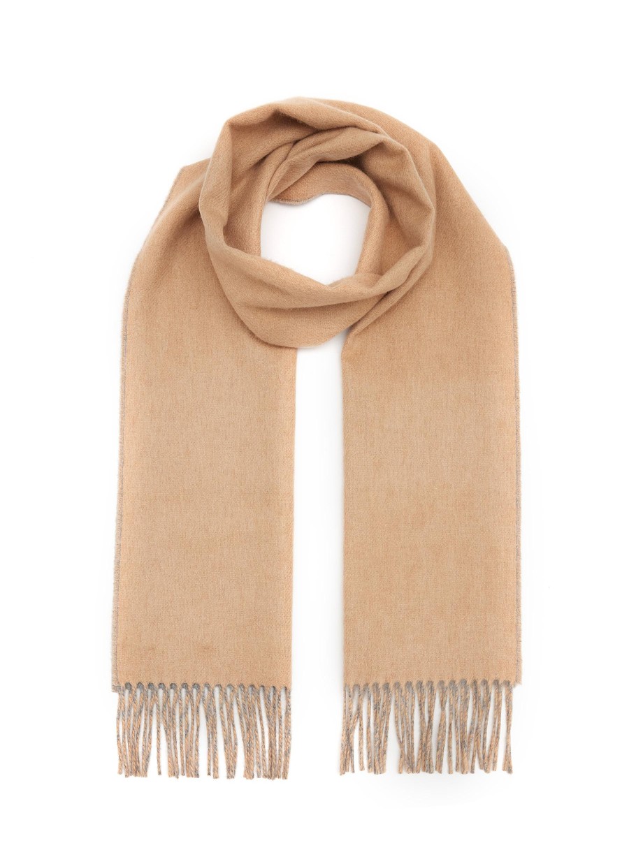 Men JOHNSTONS OF ELGIN Scarves | Contrast Reversible Cashmere Scarf