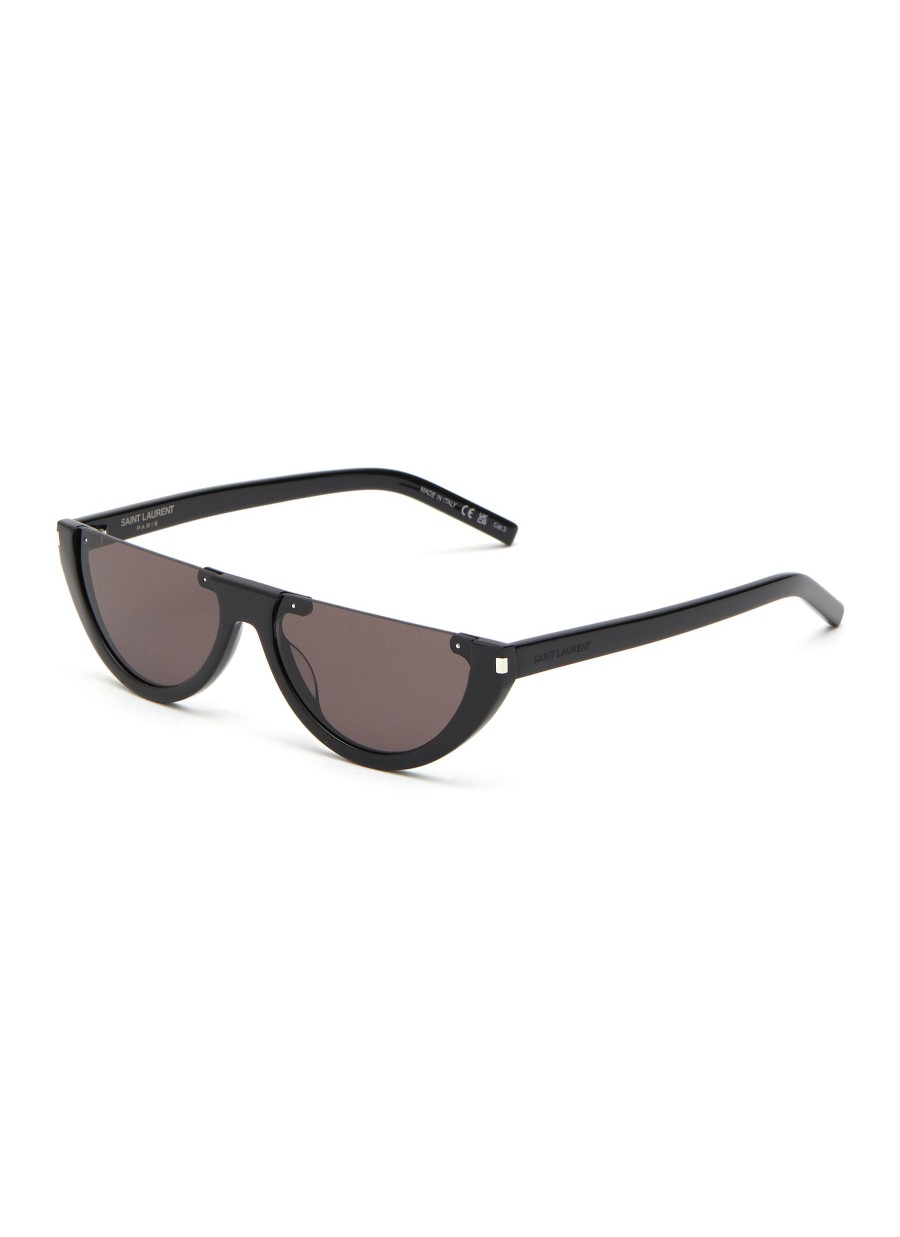 Women SAINT LAURENT Eyewear | Half Frame Acetate Sunglasses