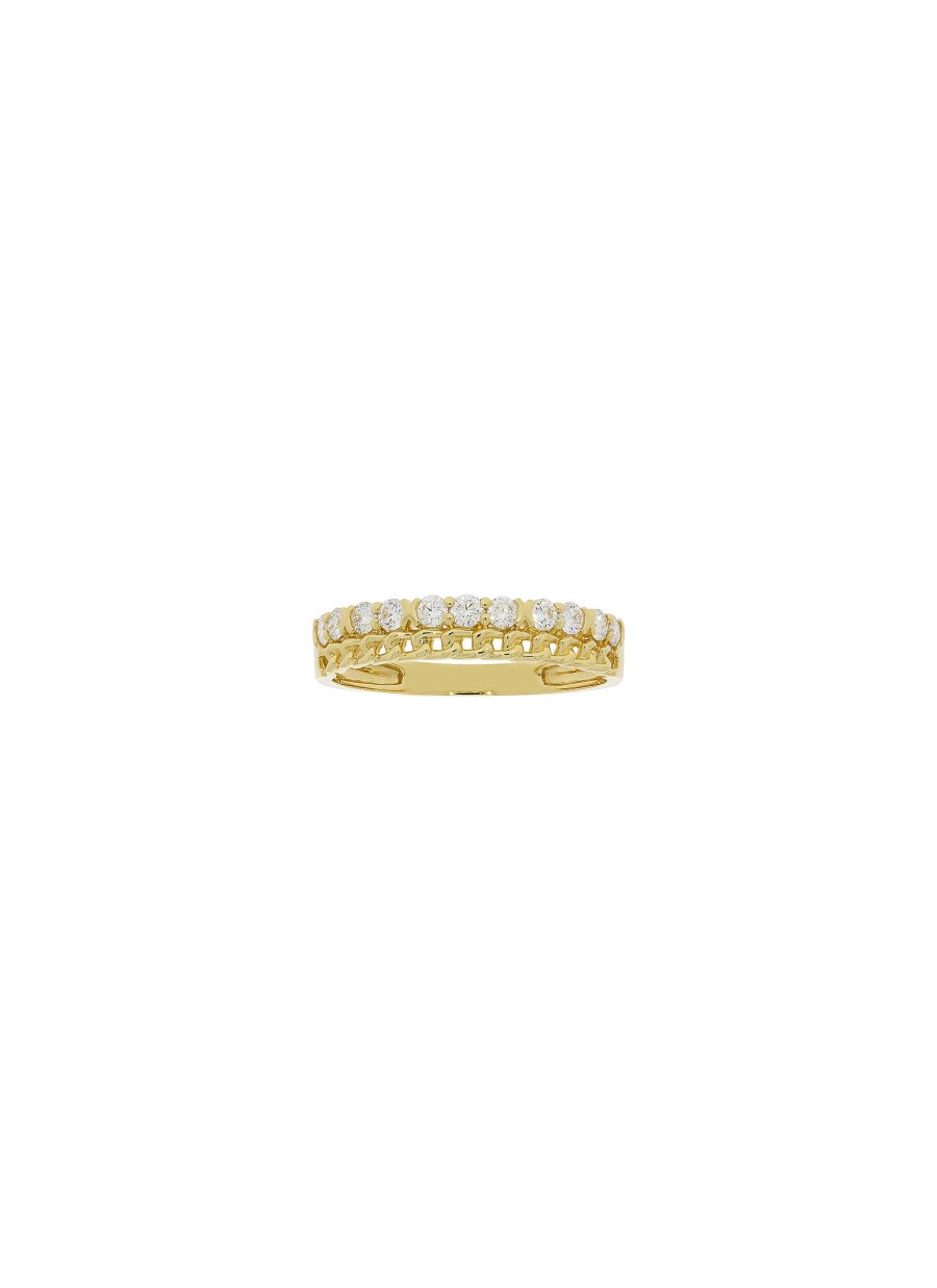 Women LC COLLECTION JEWELLERY Fine Jewellery | 18K Gold Diamond Ring — Size Us 6.5