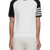 Men THOM BROWNE Pullovers & Hoodies | 4 Bar Raglan Sleeve Cotton T-Shirt