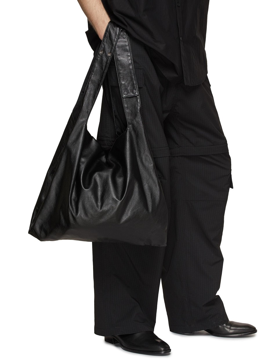 Men DISCORD YOHJI YAMAMOTO Tote Bags | Re Dot Leather Tote Bag