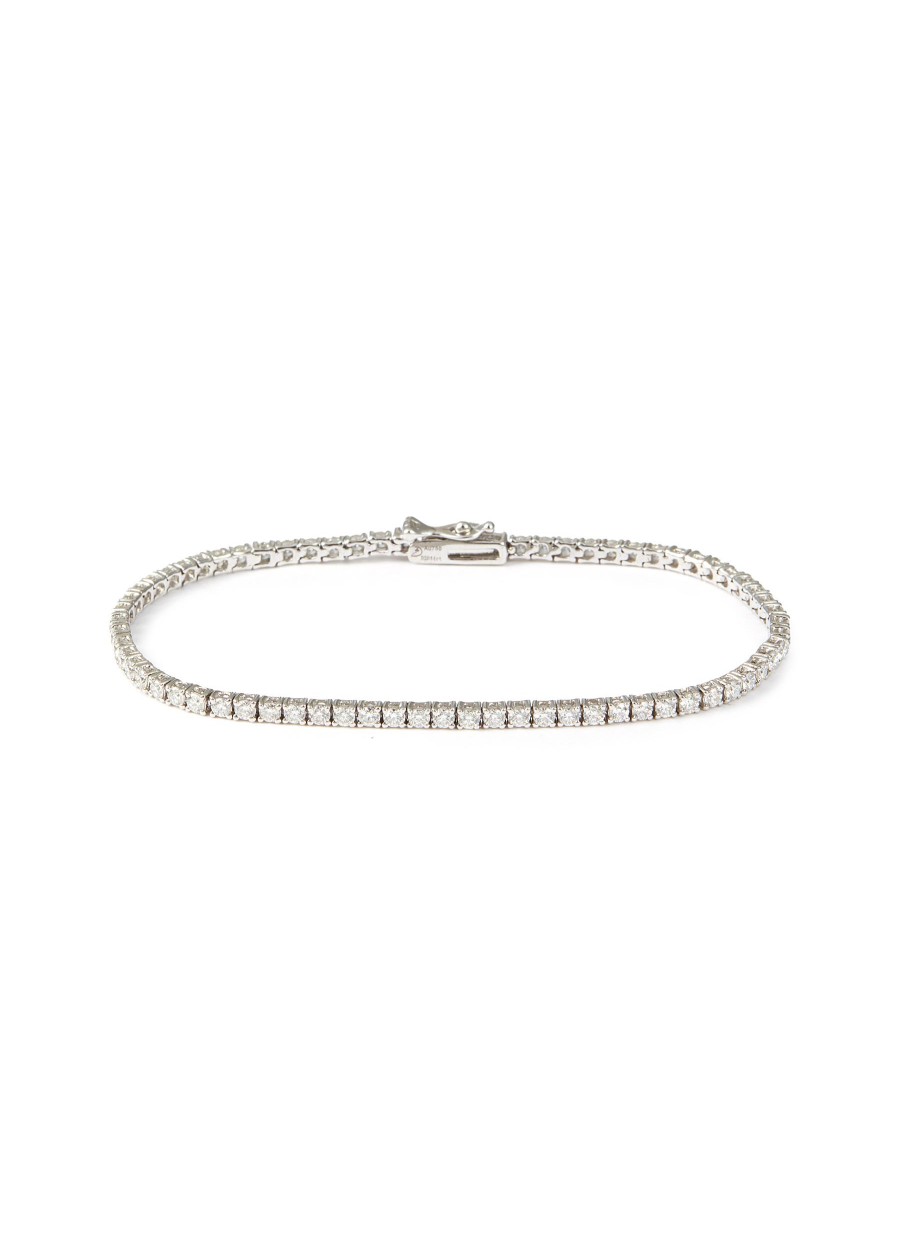 Women LC COLLECTION JEWELLERY Fine Jewellery | 18K White Gold Diamond Tennis Bracelet