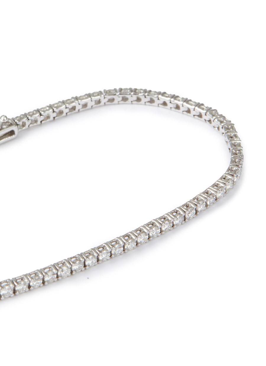 Women LC COLLECTION JEWELLERY Fine Jewellery | 18K White Gold Diamond Tennis Bracelet