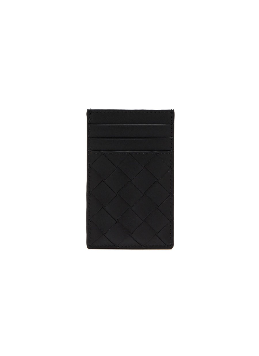 Men BOTTEGA VENETA Small Leather Goods | Intrecciato Leather Cardholder With Money Clip