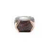 Women JOHN HARDY Fine Jewellery | Classic Chain Asli Sterling Silver Bronze Tiger Iron Signet Ring — Size 10