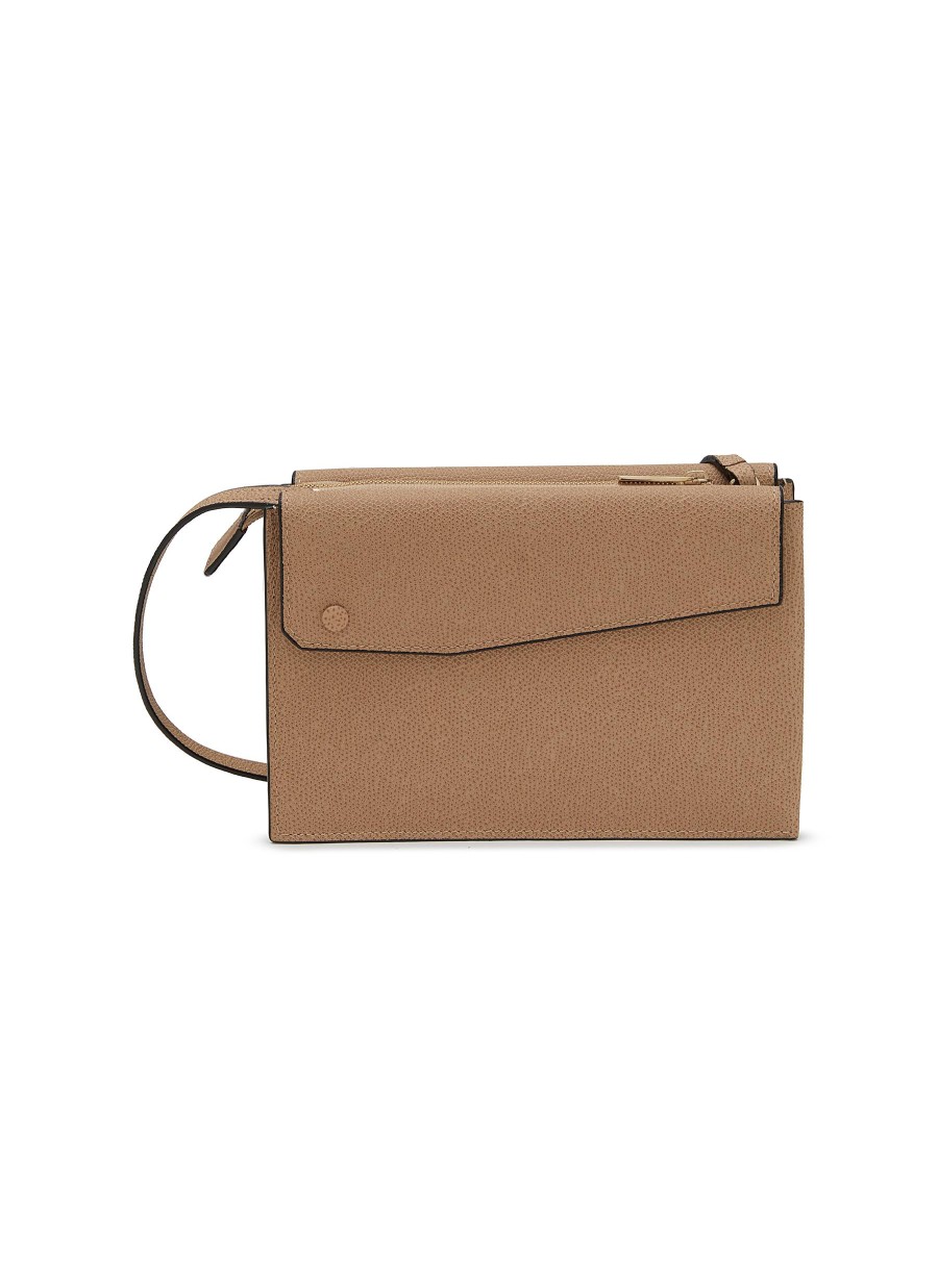 Women VALEXTRA Crossbody | Borsa Trio Leather Crossbody Bag