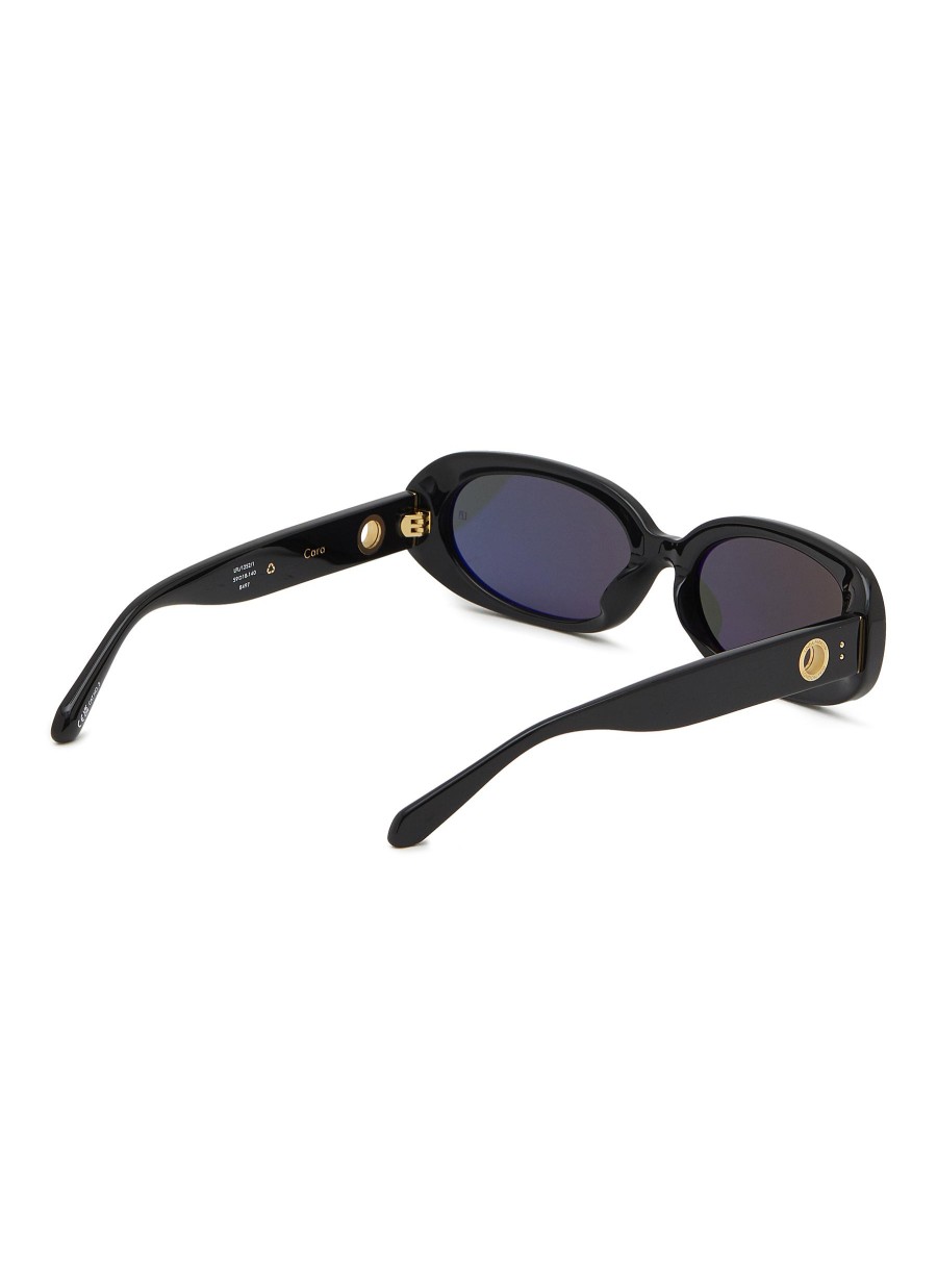 Women LINDA FARROW Eyewear | Cara Acetate Rectangular Sunglasses