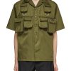 Men PRADA Shirts | Multi Utility Pocket D-Ring Detail Shirt