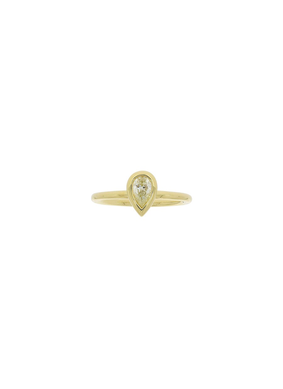 Women LC COLLECTION JEWELLERY Fine Jewellery | 18K Gold Diamond Ring — Size Hk 13