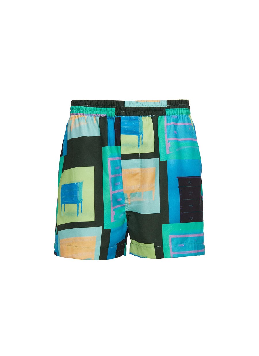 Men CDLP Swimwear | Drawstring Printed Pool Shorts