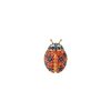 Women MIO HARUTAKA Fine Jewellery | Ladybird 18K Rose White Gold Orange Sapphire Black Diamond Single Earring