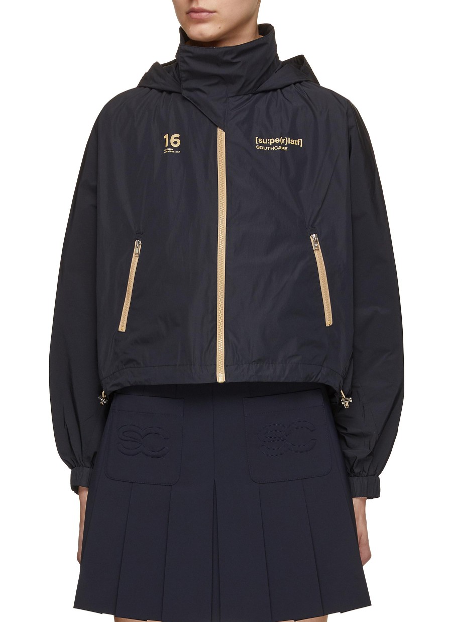 Women SOUTHCAPE Jackets | Hooded Cropped Windbreaker Jacket