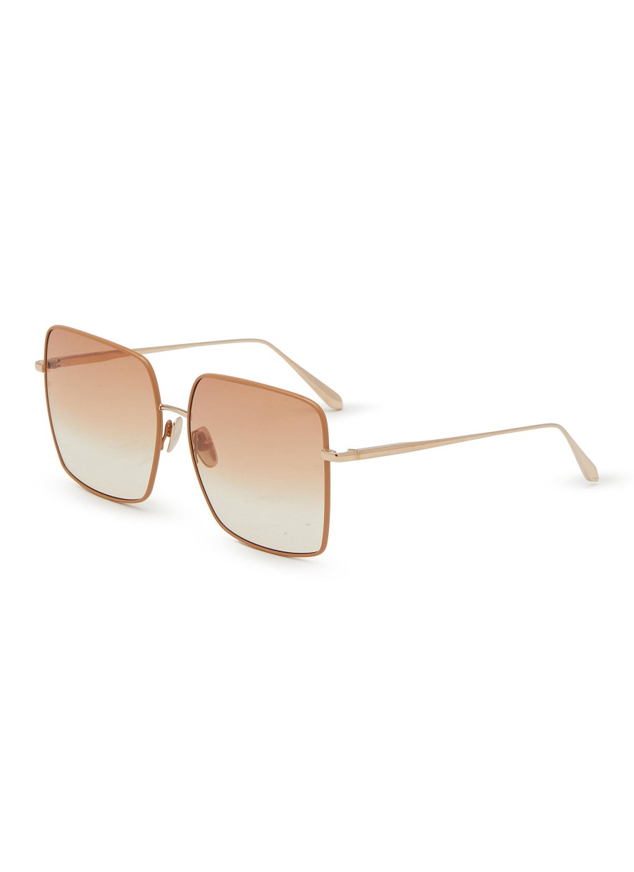 Women LINDA FARROW Eyewear | Hina Acetate Sqaure Sunglasses