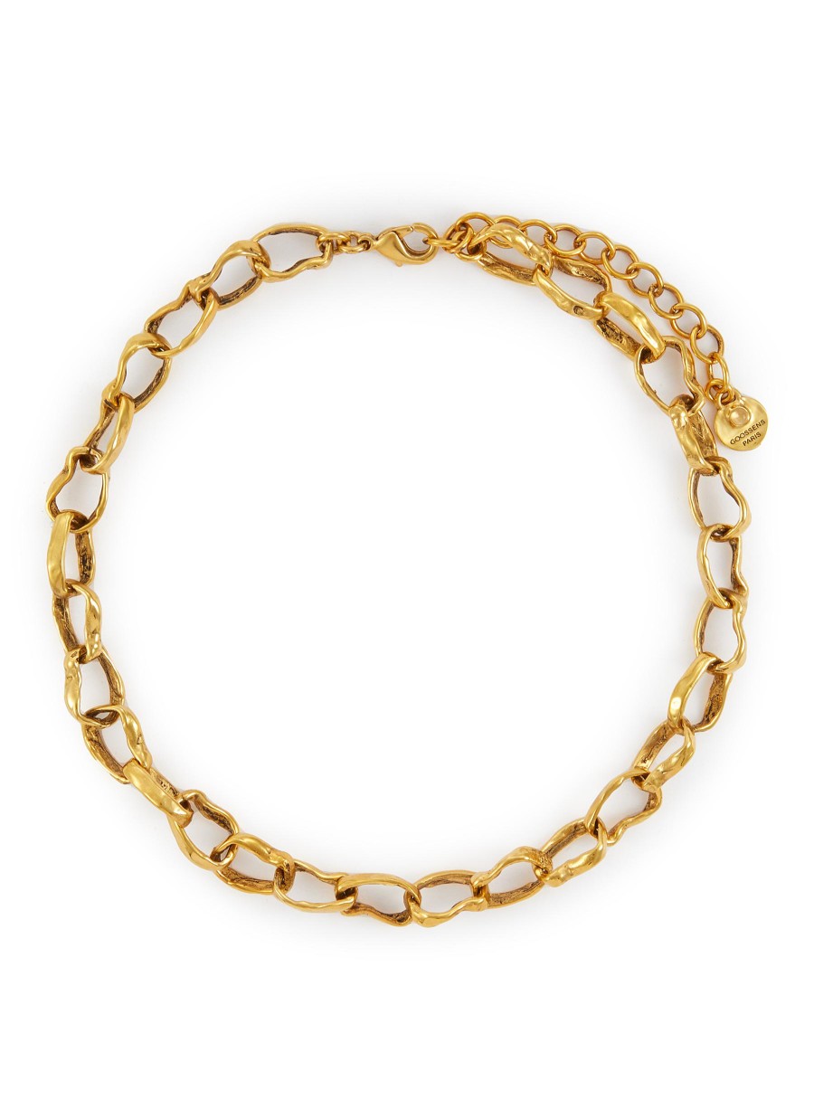 Women GOOSSENS Fashion Jewellery | 24K Gold Plated Lutece Chain Necklace