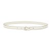 Women PRADA Belts | Metal Triangle Logo Charm Saffiano Leather Belt