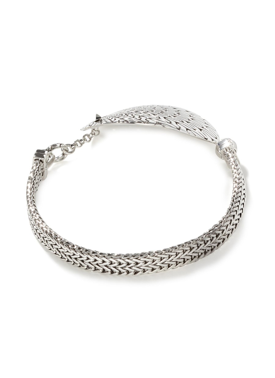 Women JOHN HARDY Fine Jewellery | Classic Chain Sterling Silver Flat Chain Bracelet — Size Um