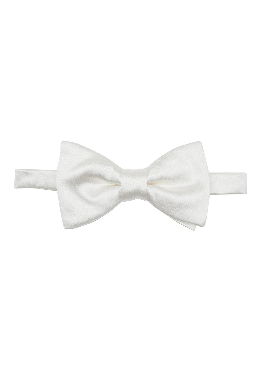 Men STEFANOBIGI MILANO Ties | Permanent Satin Plain Silk Bow Tie