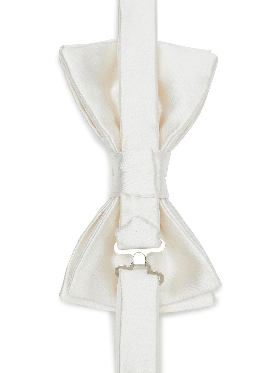 Men STEFANOBIGI MILANO Ties | Permanent Satin Plain Silk Bow Tie