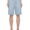 Men BOTTEGA VENETA Pants | Belted Light Bleach Denim Shorts