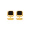 Men TATEOSSIAN Cufflinks | Onyx 18K Gold Plated Octagonal Cufflinks