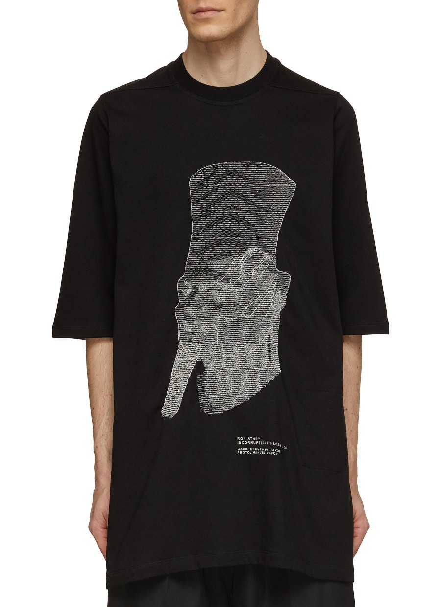 Men RICK OWENS T-Shirts | Ron Head Jumbo T-Shirt