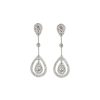 Women LC COLLECTION JEWELLERY Fine Jewellery | 18K White Gold Diamond Drop Dangle Earrings