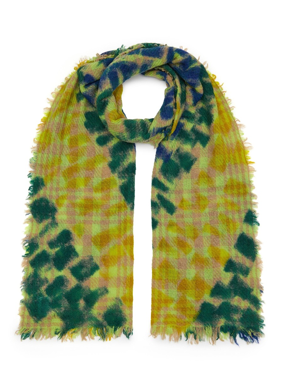 Women FALIERO SARTI Scarves & Wraps | Frayed Edge Wool Blend Scarf