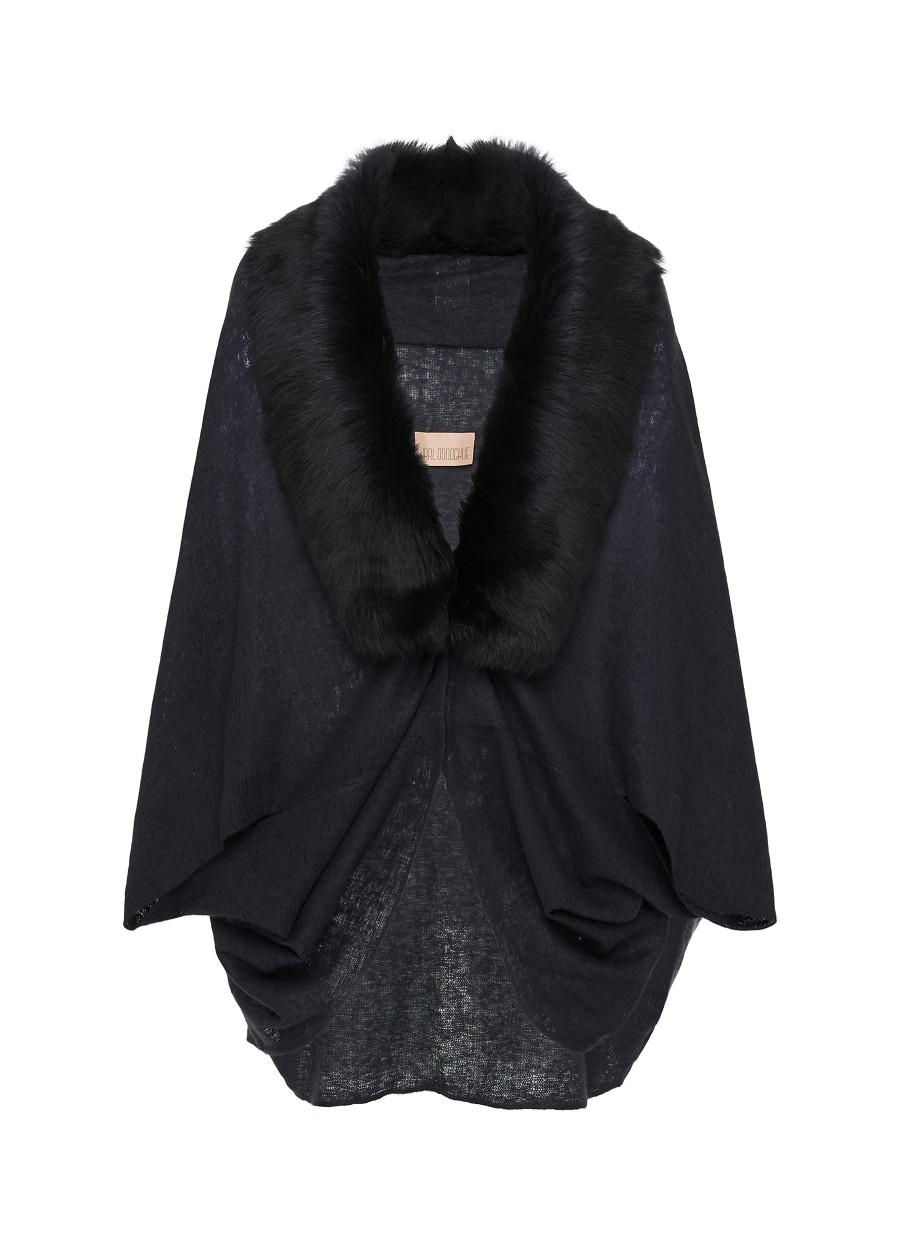 Women KARL DONOGHUE Scarves & Wraps | Toscana Shearling Collar Double Felted Shrug