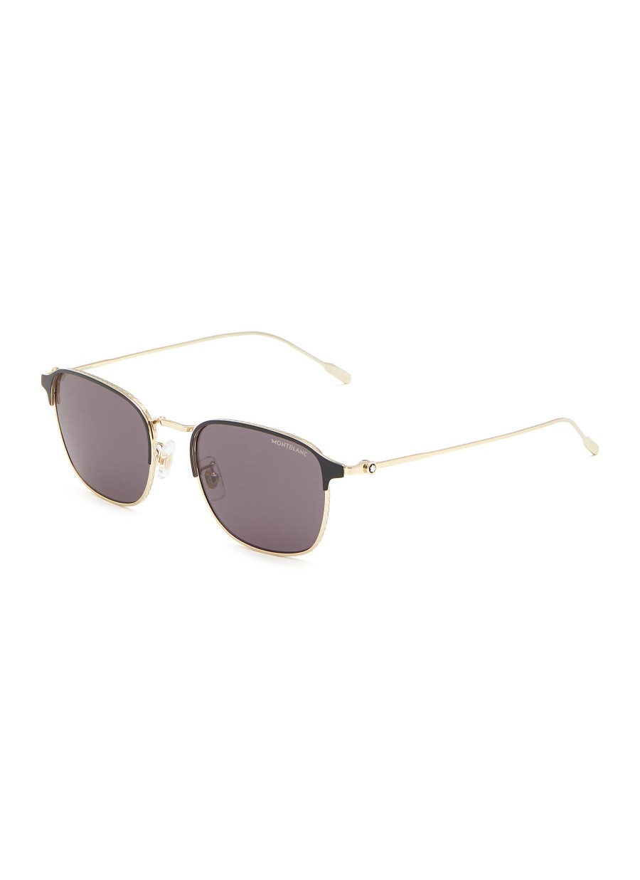 Men MONTBLANC Eyewear | Mb0189S Metal Square Sunglasses