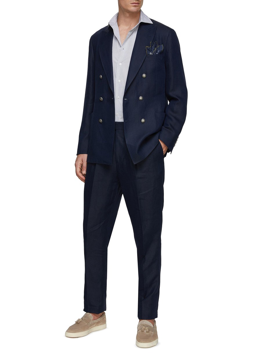 Men BRUNELLO CUCINELLI Suits | Chevron Linen Suit