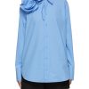 Women VALENTINO Tops | Rosette Poplin Shirt