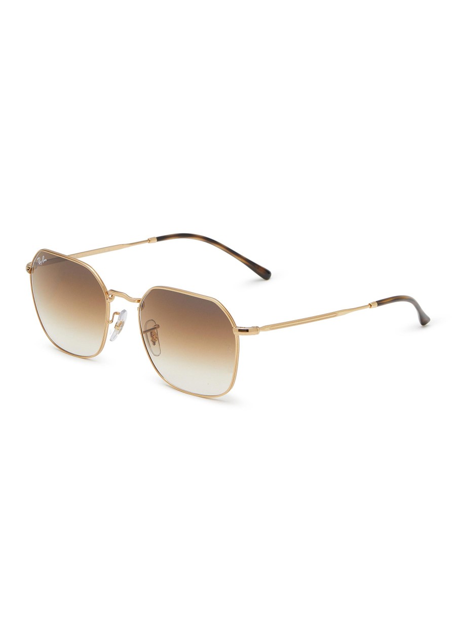 Women RAY BAN Eyewear | Metal Geometric Sunglasses