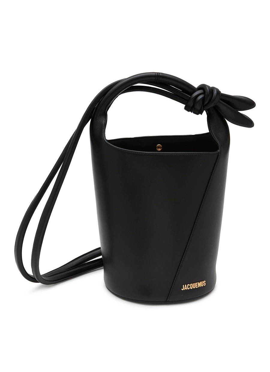 Women JACQUEMUS Tote Bags | Le Petit Tourni Leather Bucket Bag