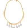 Women LANE CRAWFORD VINTAGE ACCESSORIES Vintage Accessories | Kjl Gold Toned Metal Diamante Choker