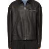 Men PRADA Jackets | Zip Up Leather Jacket