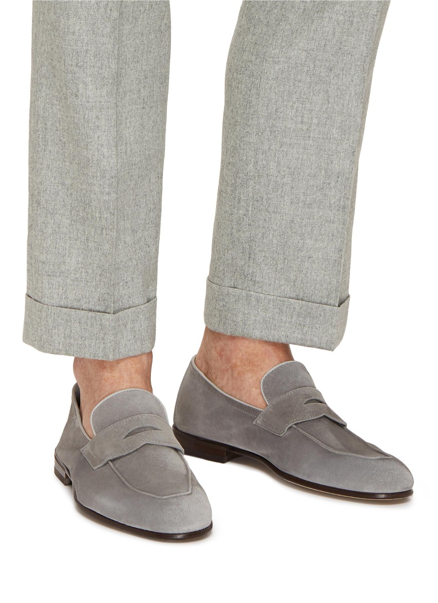 Men BRUNELLO CUCINELLI Flats | Suede Penny Loafers