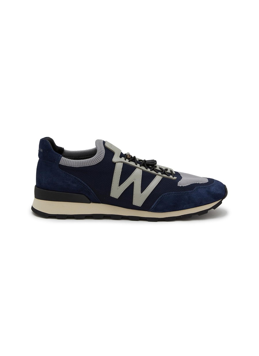 Men J.M. WESTON Flats | On My Way Knit Sneakers