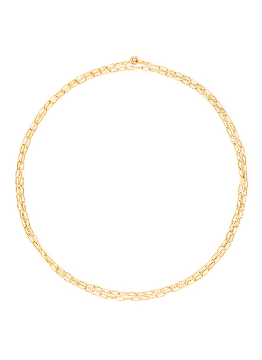 Women LANE CRAWFORD VINTAGE ACCESSORIES Vintage Accessories | 14K Gold Plated Chain Necklace